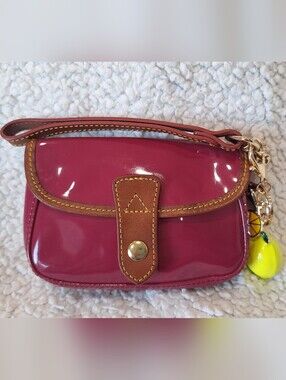 Dooney & Bourke Rasberry Flap Wristlet